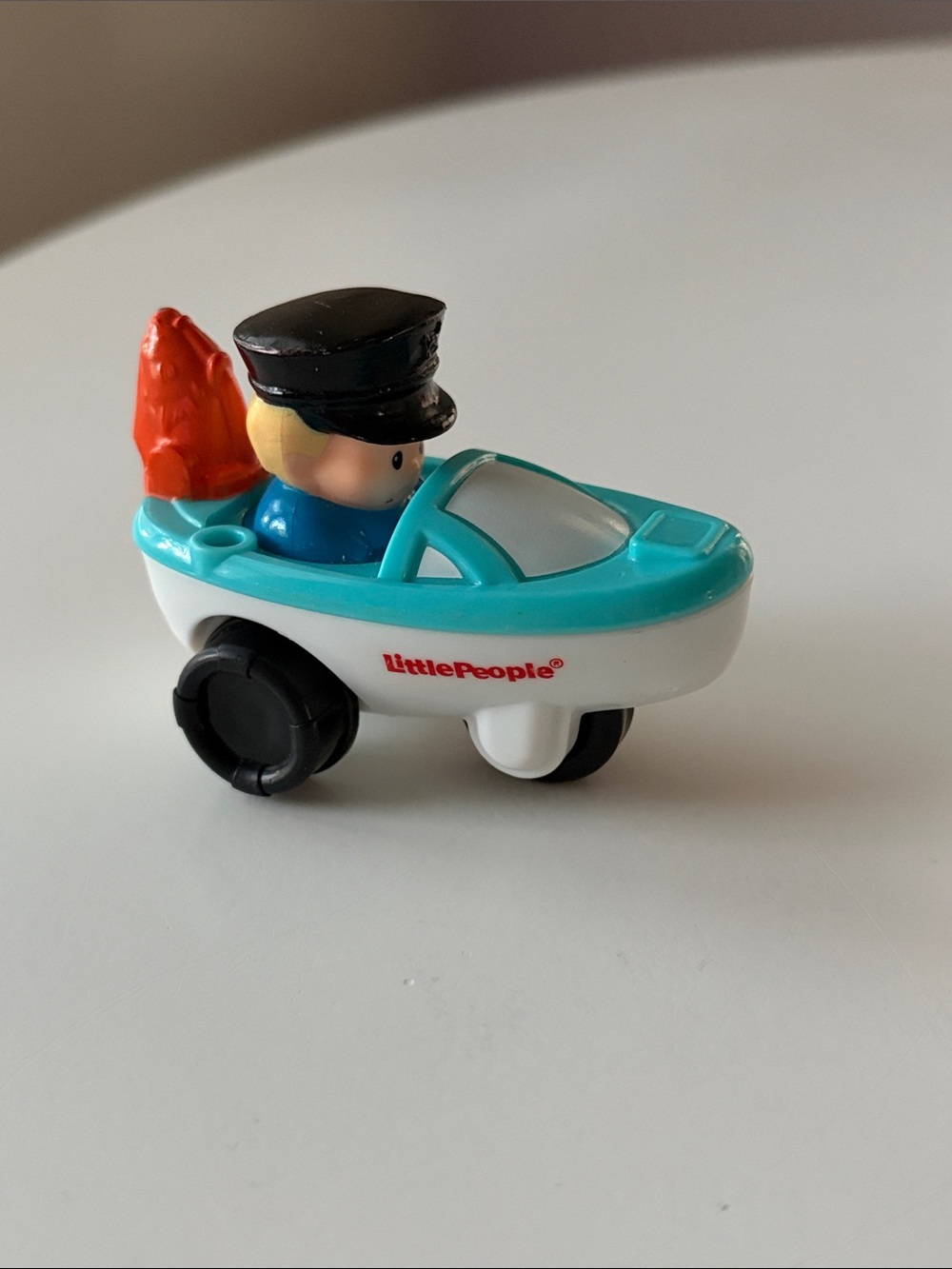 Fisher-Price Little People Wheelies Fishing Boat Eddie Vehicle